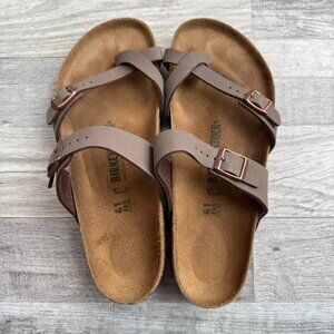 Birkenstock Mayari Slide Sandals Brown Size 41/US 10 NWOB